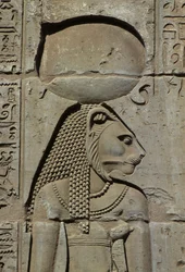 Detalle de un relieve, Bastet